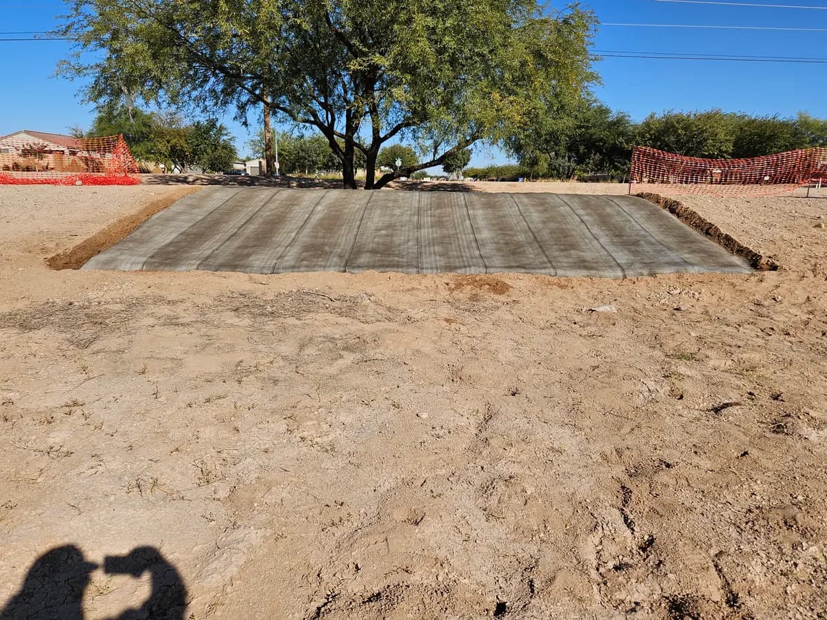 Concrete Canvas - Installed and Watered